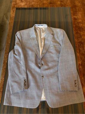 Austin Reed Glen  Sport Coat in Black & White Plaid Striped
